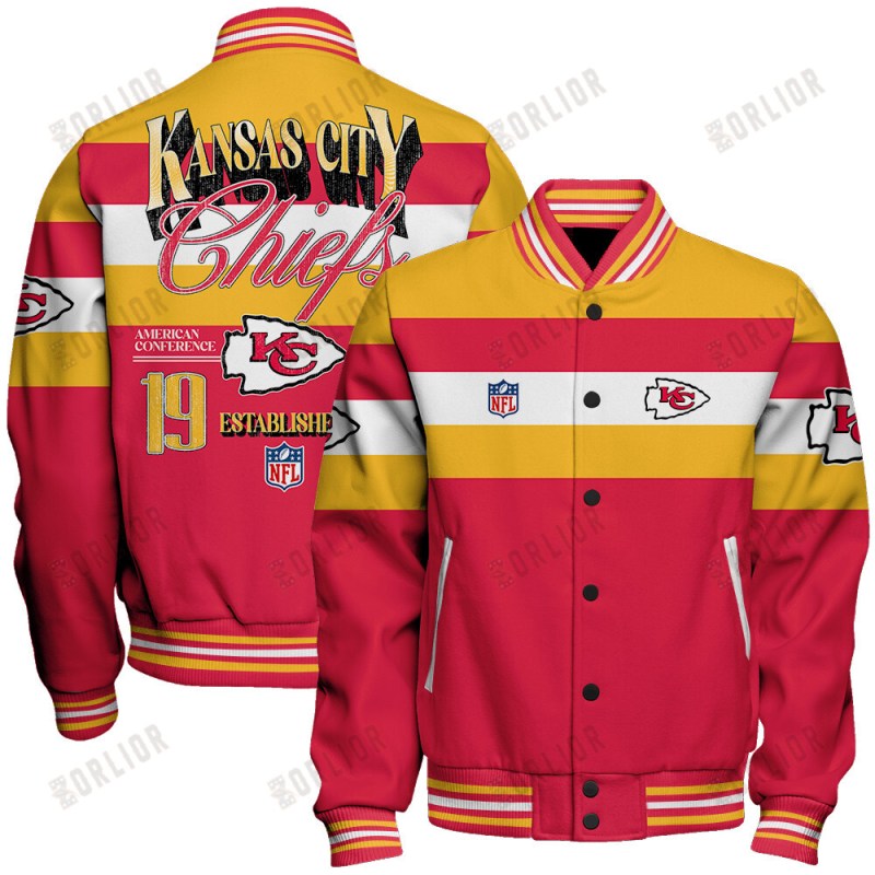 Kansas City Chiefs Personalized Unisex Varsity Jacket