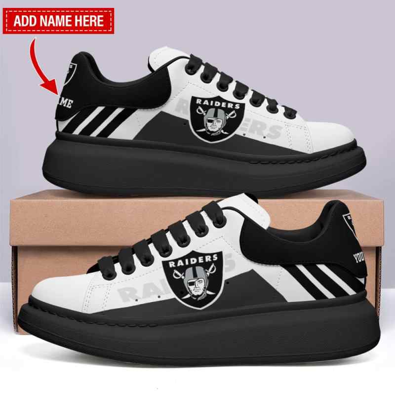 Las Vegas Raiders Sneakers Side View