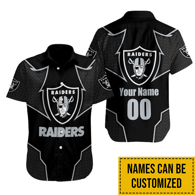 Sizing Chart for Las Vegas Raiders Button Shirt