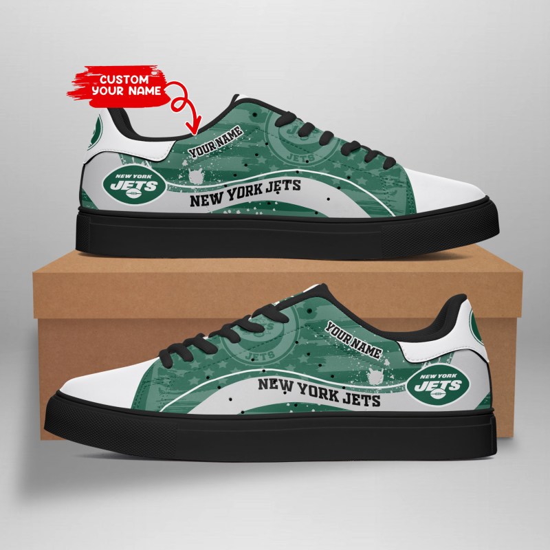 New York Jets Personalized Sneakers - Heel Patch