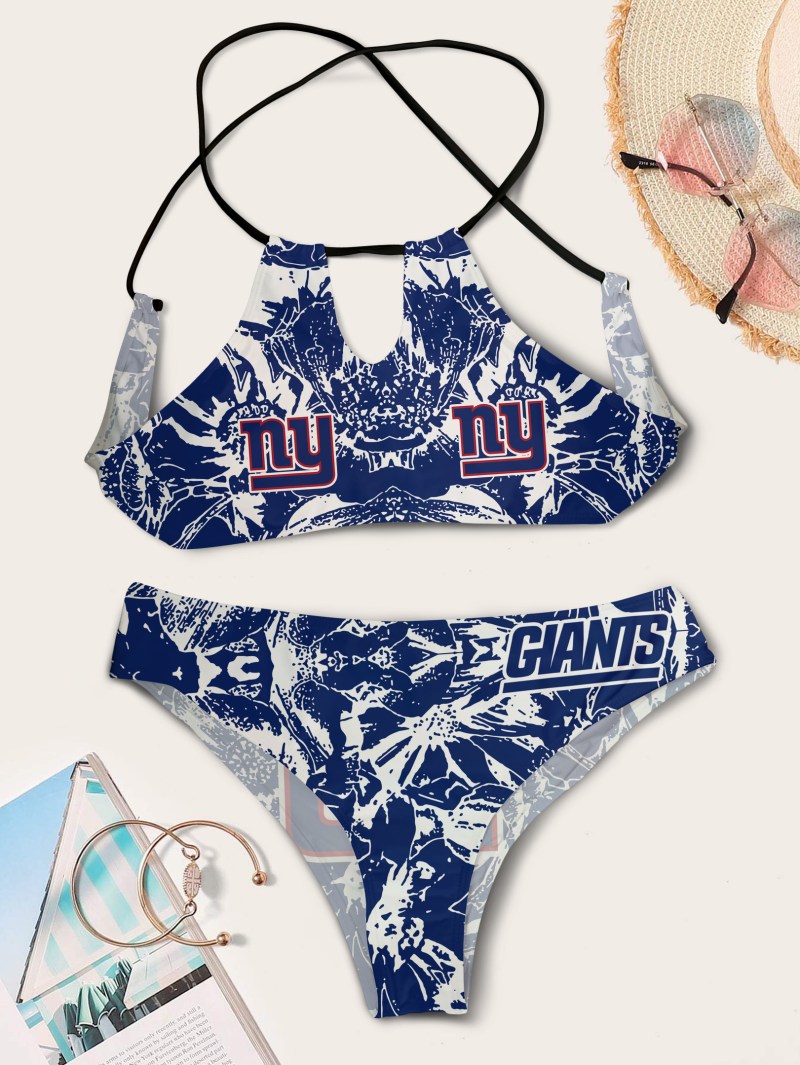 New York Giants Women's Cami Swimsuit - Image 2
