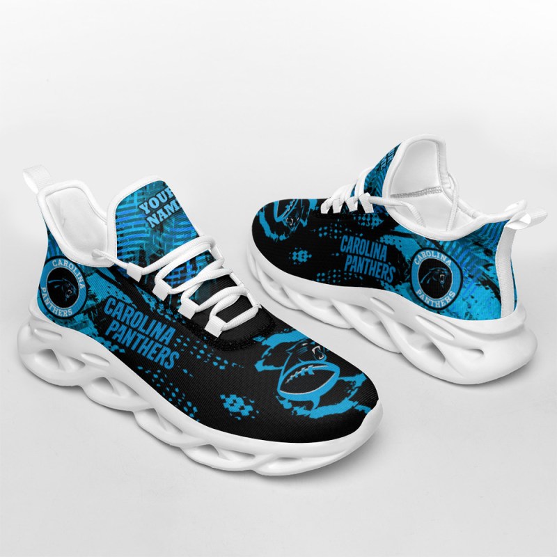 Carolina Panthers Personalized Yezy Running Sneakers BB211 8 Comfortable Panthers Sneakers