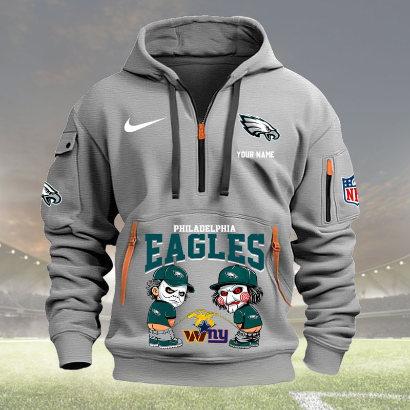 Light Gray Philadelphia Eagles Hoodie