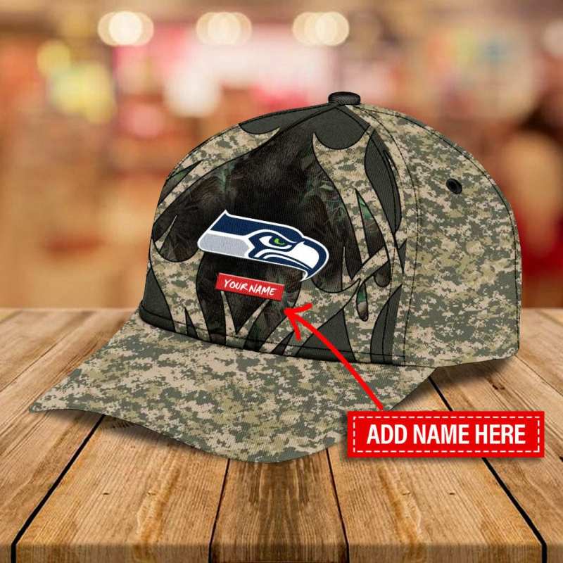 Seattle Seahawks Personalized Classic Cap