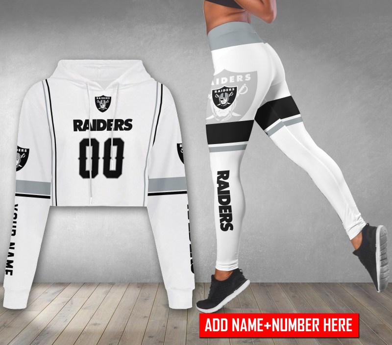 Las Vegas Raiders Combo Croptop Hoodie