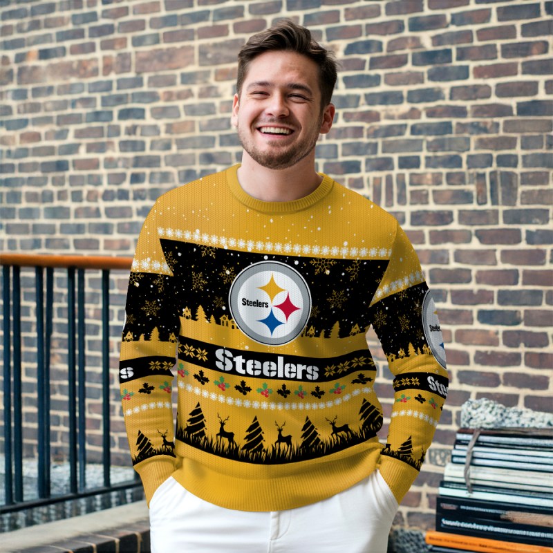 Pittsburgh Steelers Ugly Christmas Sweater Outdoor