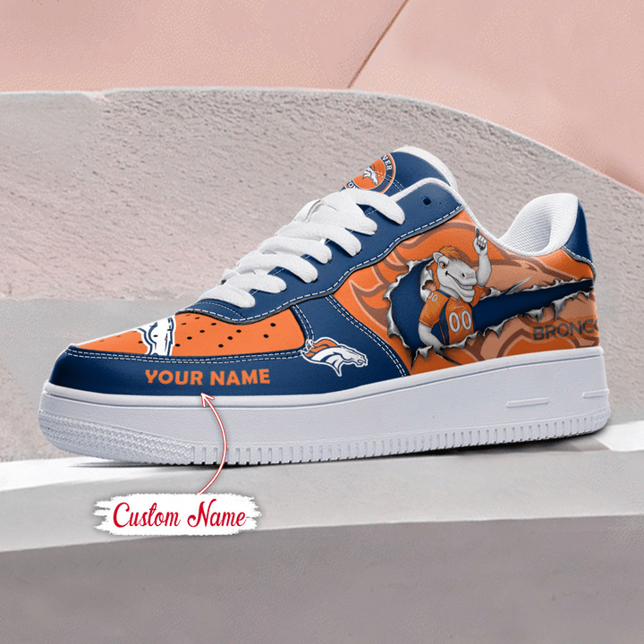 NFL Denver Broncos Custom Name sneaker side view
