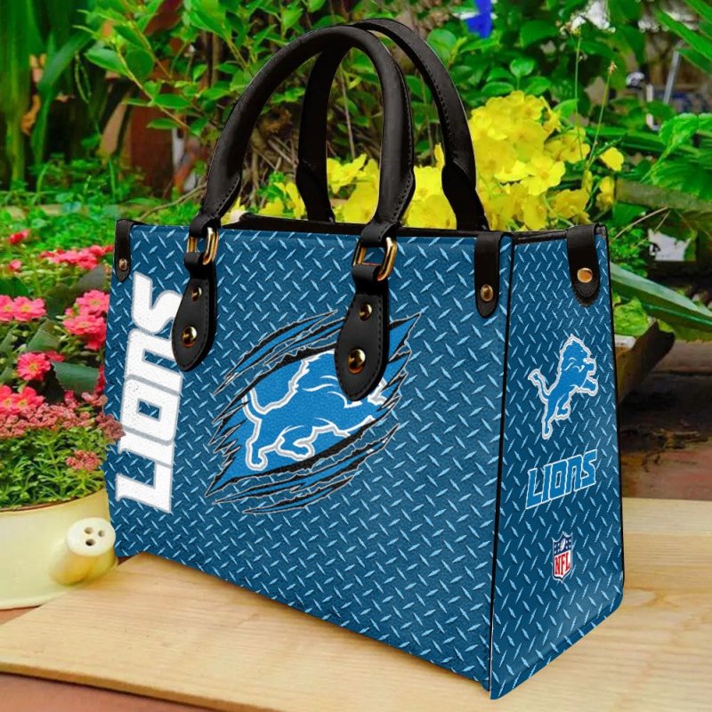 Detroit Lions Leather Hand Bag Image 1