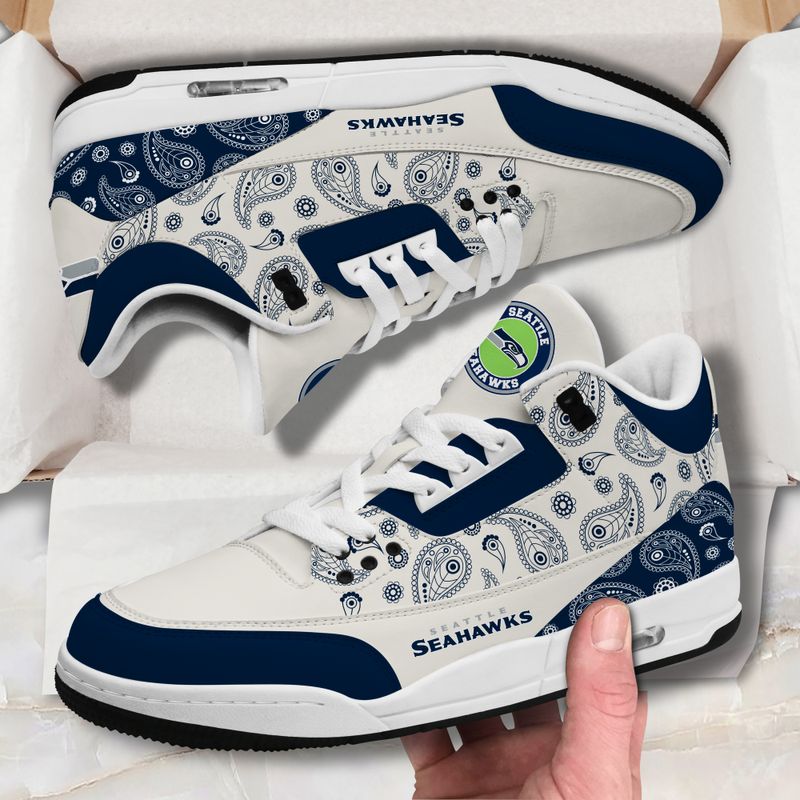 Seattle Seahawks JD03 Genuine Leather Shoes - Image 1
