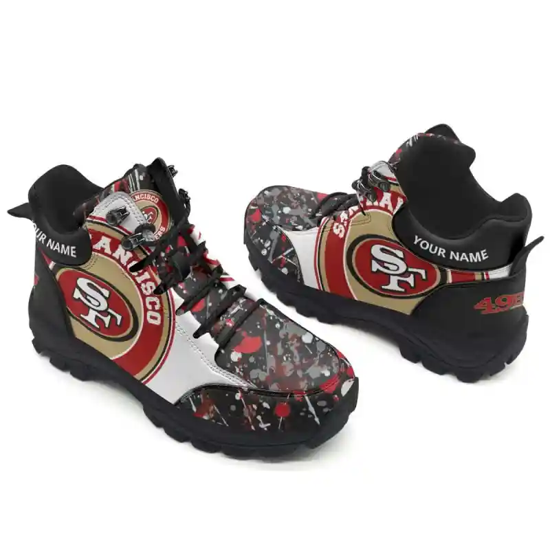 San Francisco 49ers Personalized Hiking Shoes