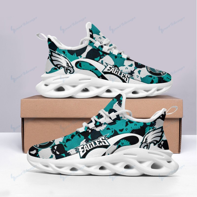 Philadelphia Eagles Yezy Running Sneakers Front View