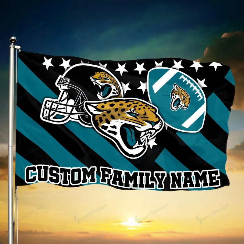 Jacksonville Jaguars Personalized Flag