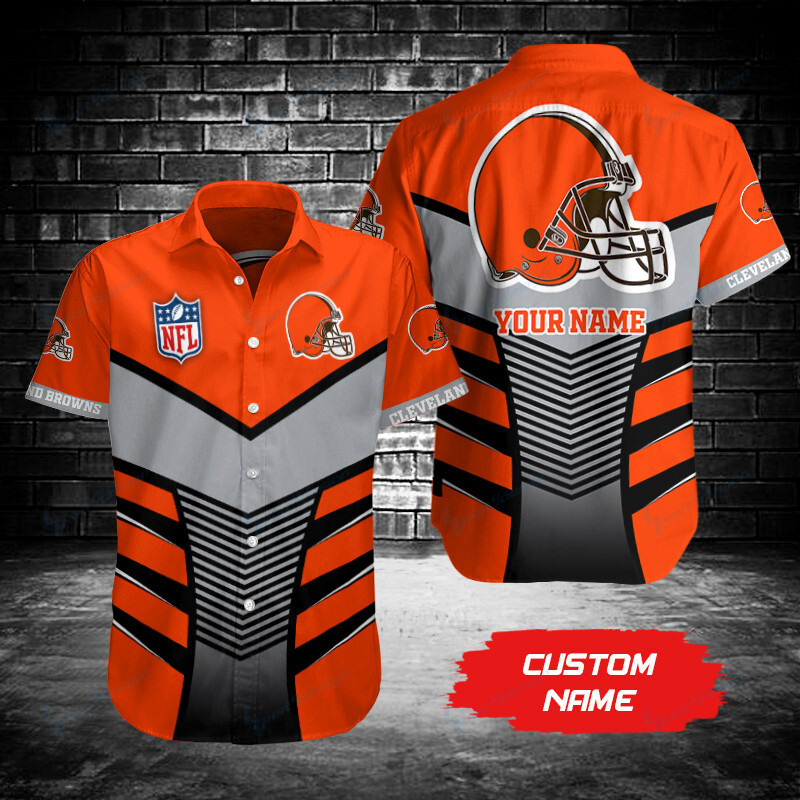 Cleveland Browns Personalized Button Shirt Sizing Chart