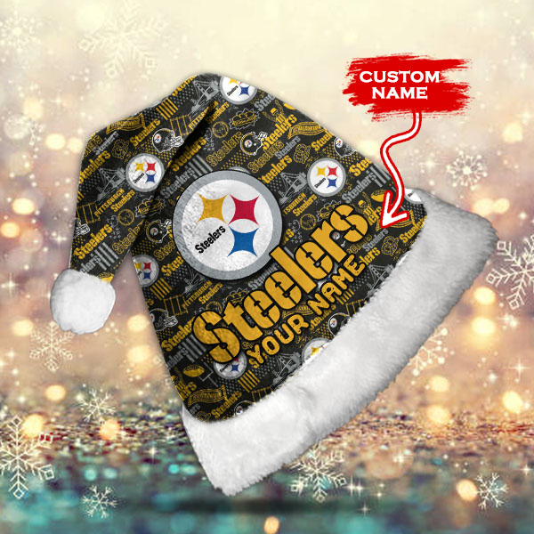 Pittsburgh Steelers Personalized Christmas Hat