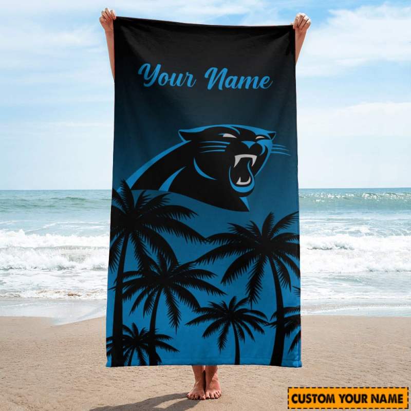 Carolina Panthers Beach Towel