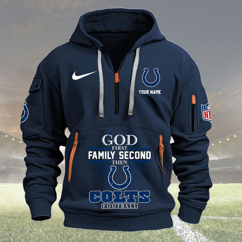 Navy Indianapolis Colts Hoodie