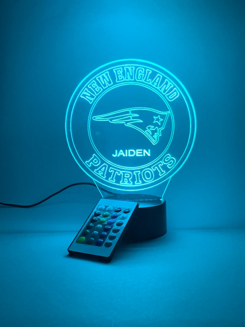 Customizable 3D LED Lamp for Patriots Fans