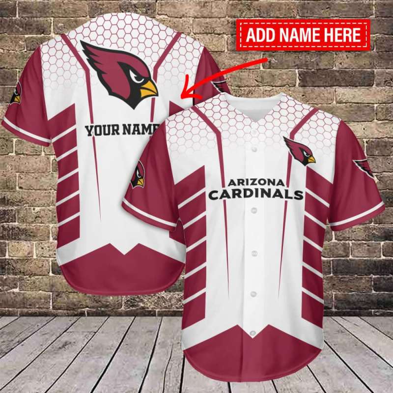 Arizona Cardinals Personalized Baseball Jersey