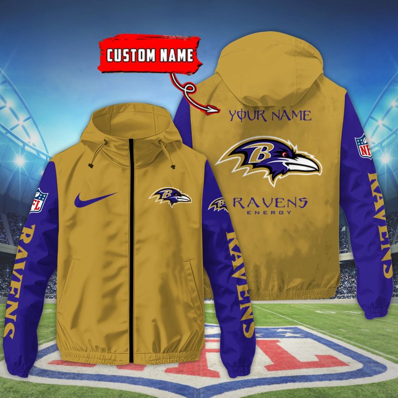 Baltimore Ravens Outdoor Jacket - Front View
