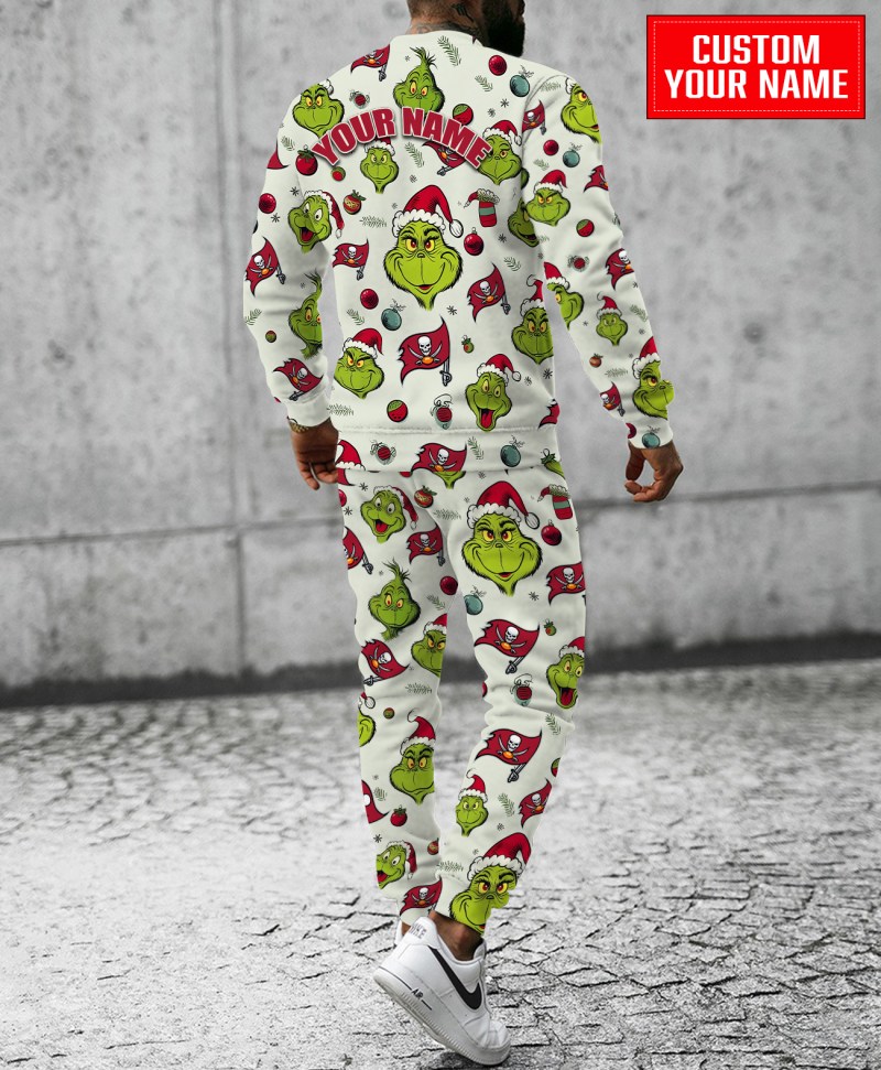Tampa Bay Buccaneers Christmas Sweatsuit - Back View