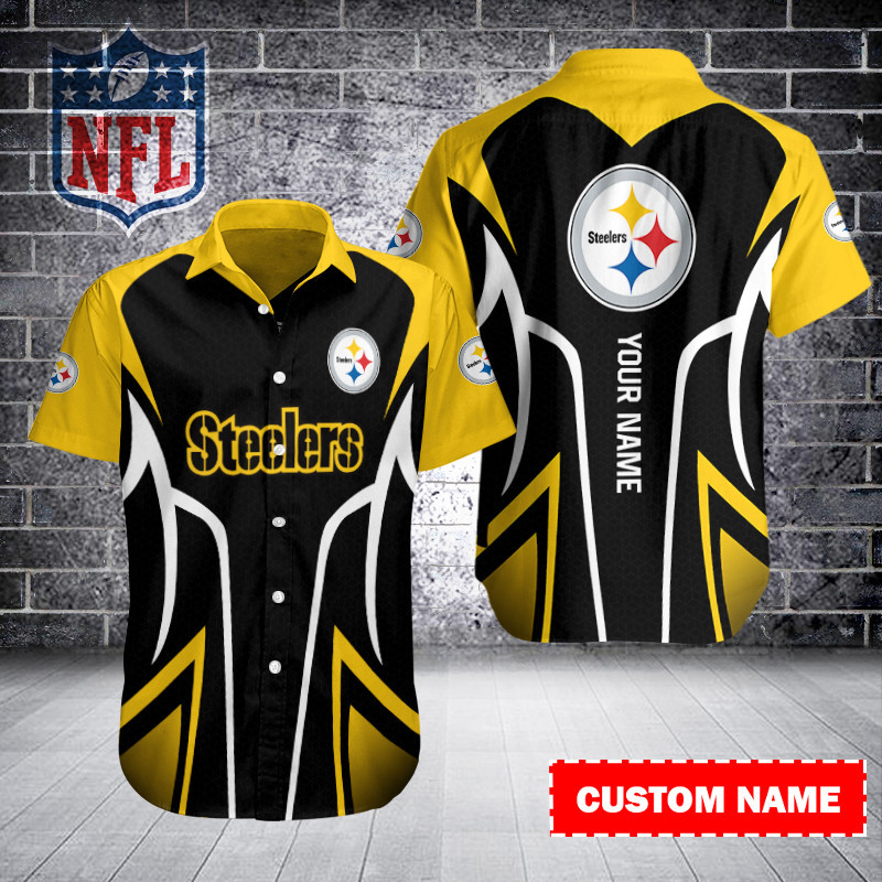 Pittsburgh Steelers Personalized Button Shirt Sizing Chart