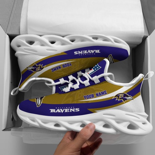 Baltimore Ravens Yezy Running Sneakers