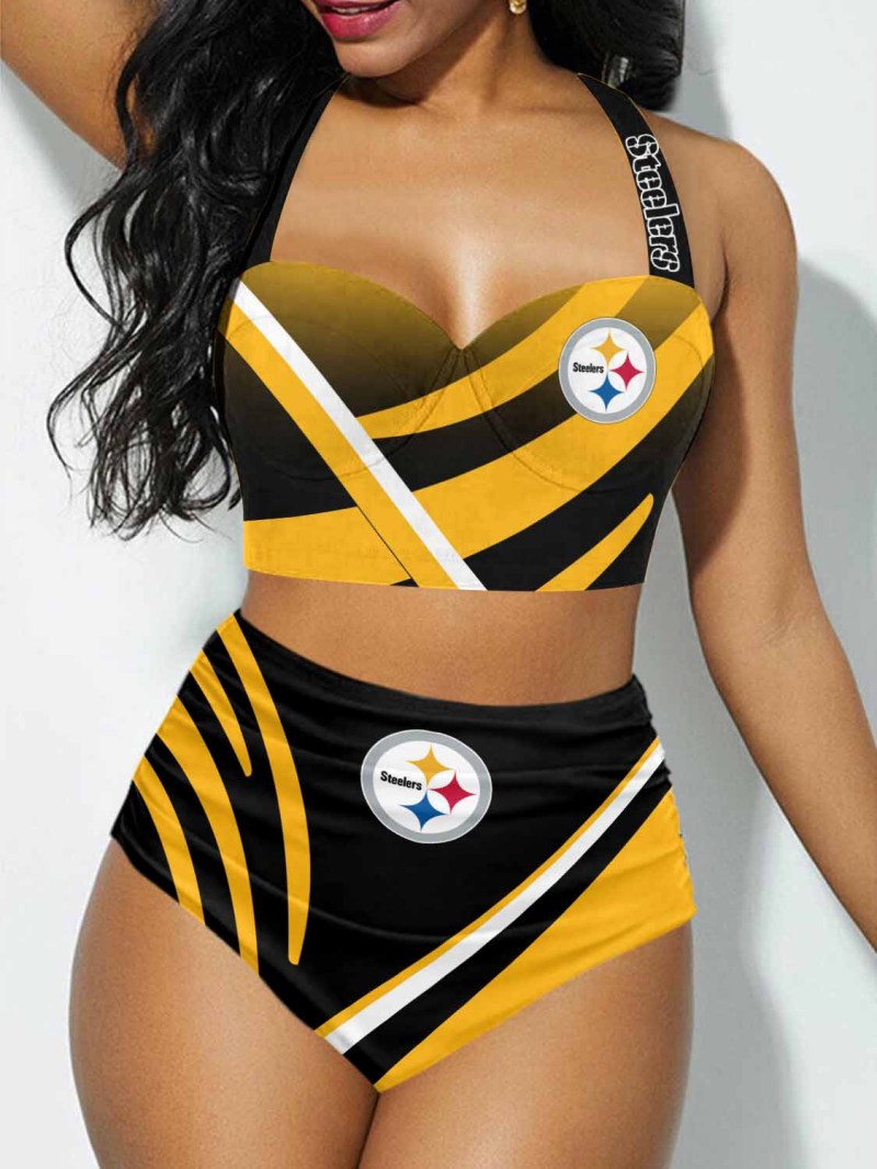 Pittsburgh Steelers Bikini Front View