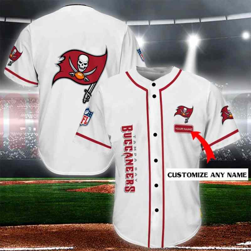 Tampa Bay Buccaneers Personalized Baseball Jersey Shirt