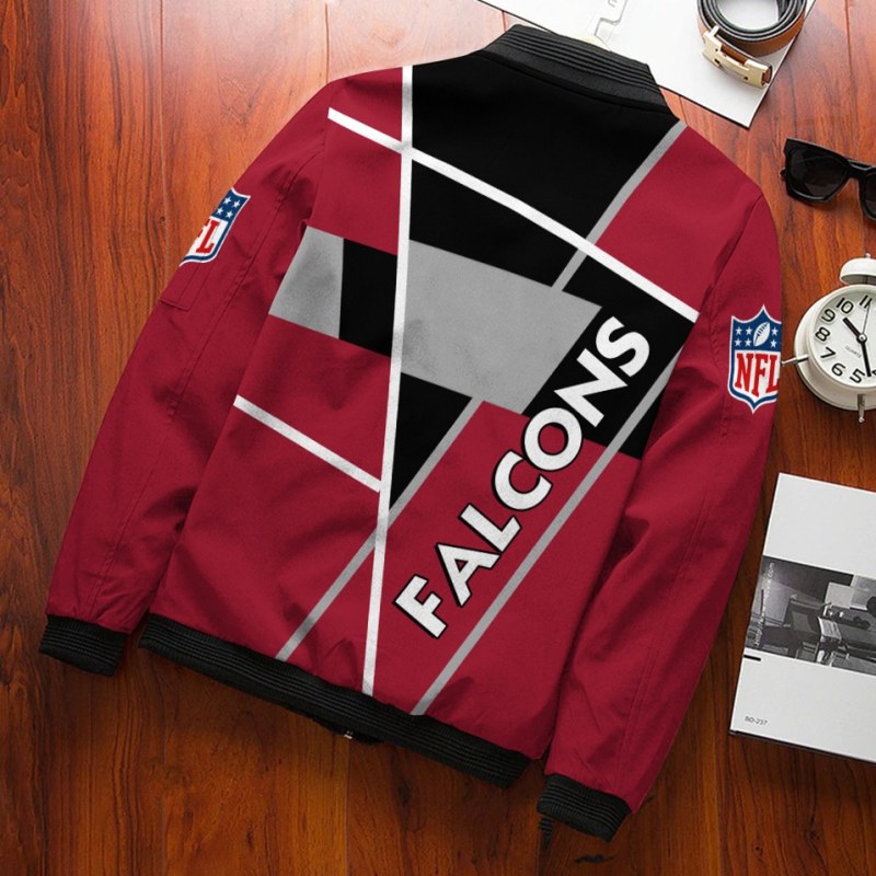 Atlanta Falcons Bomber Jacket Close-up