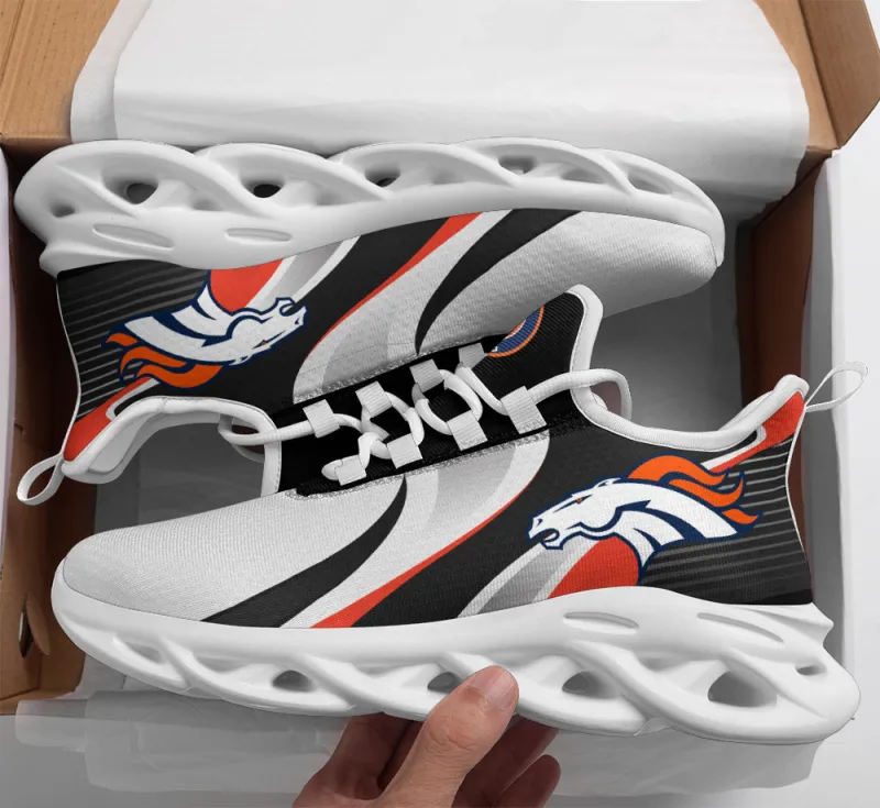 Denver Broncos Yezy Sneakers Side View