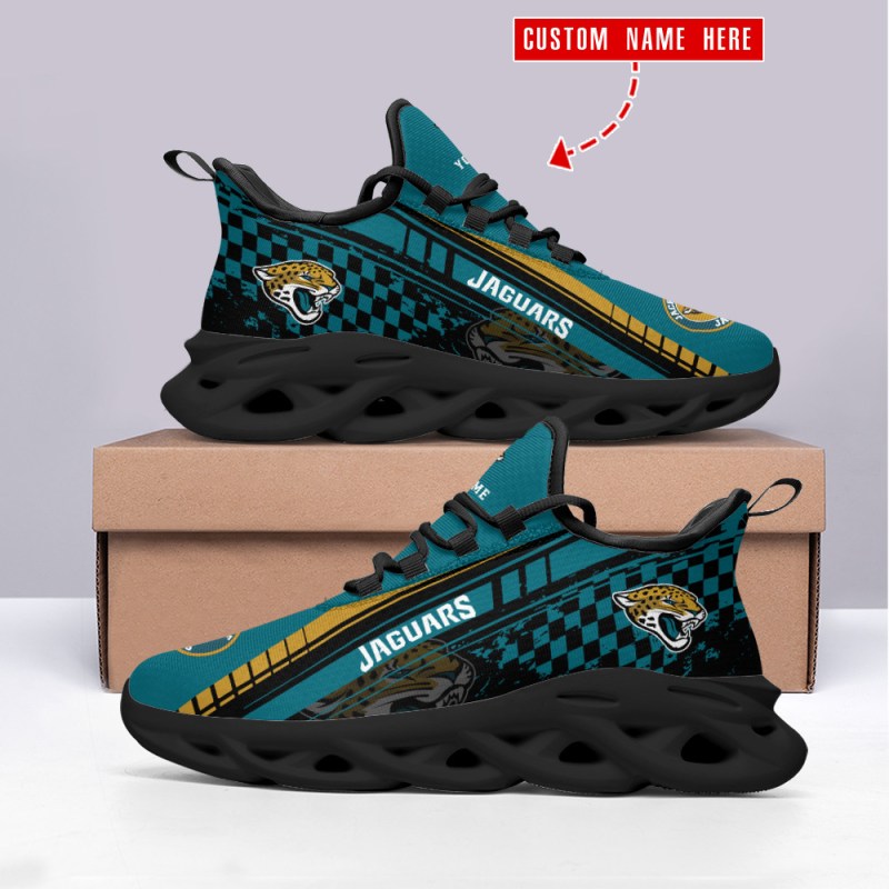 Jacksonville Jaguars Yezy Sneakers Side View