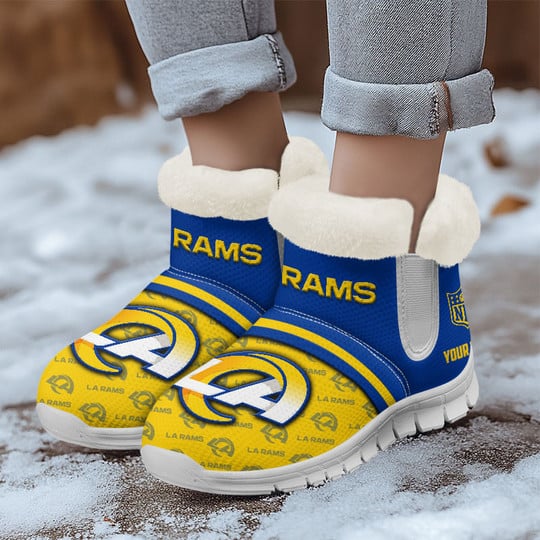 Los Angeles Rams Comfy Winter Snow Boots