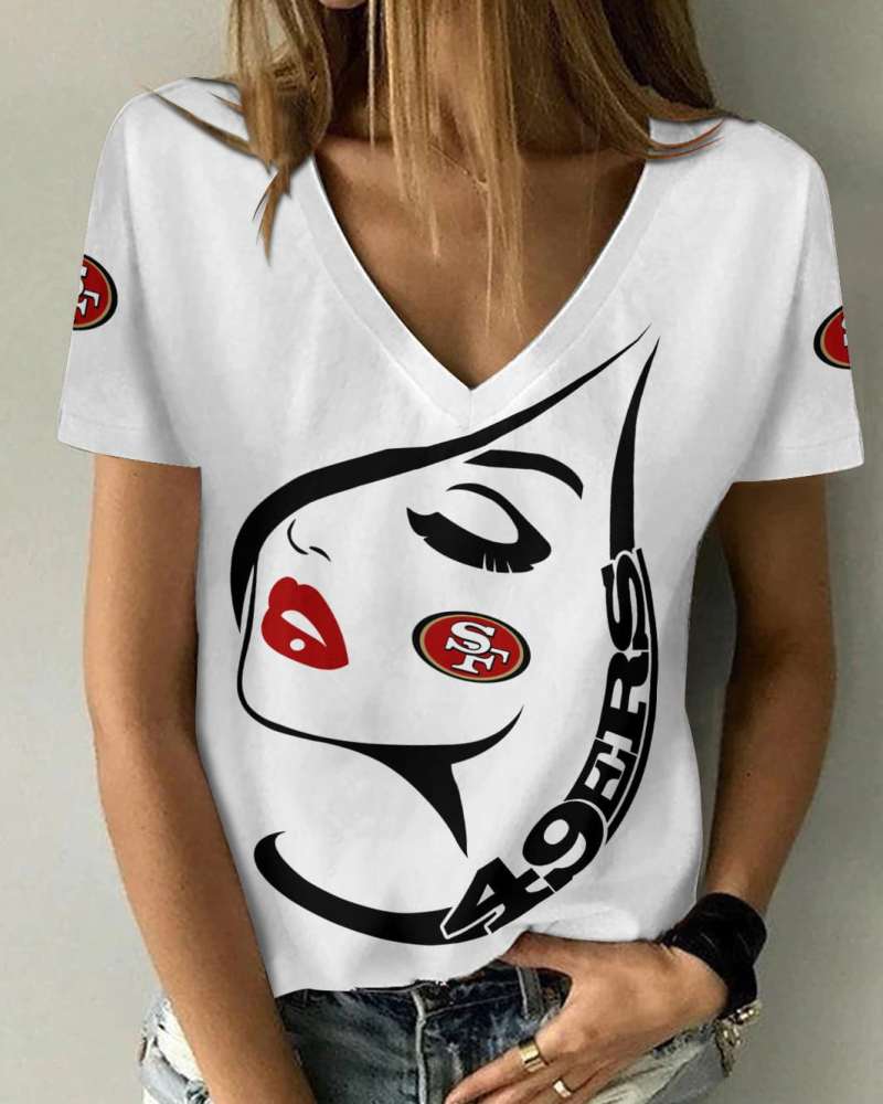 V-Neck Women's T-Shirt for NFL Fans