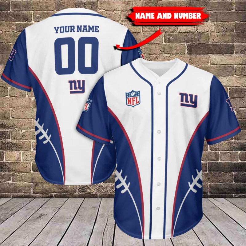 New York Giants Personalized Baseball Jersey