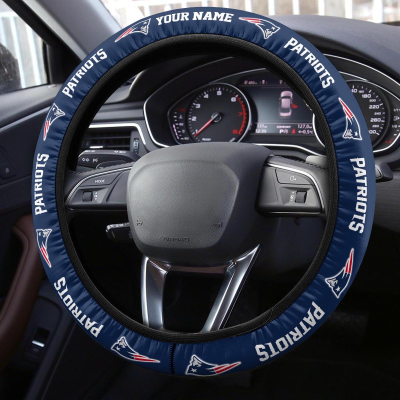 New England Patriots Steering Wheel Cover