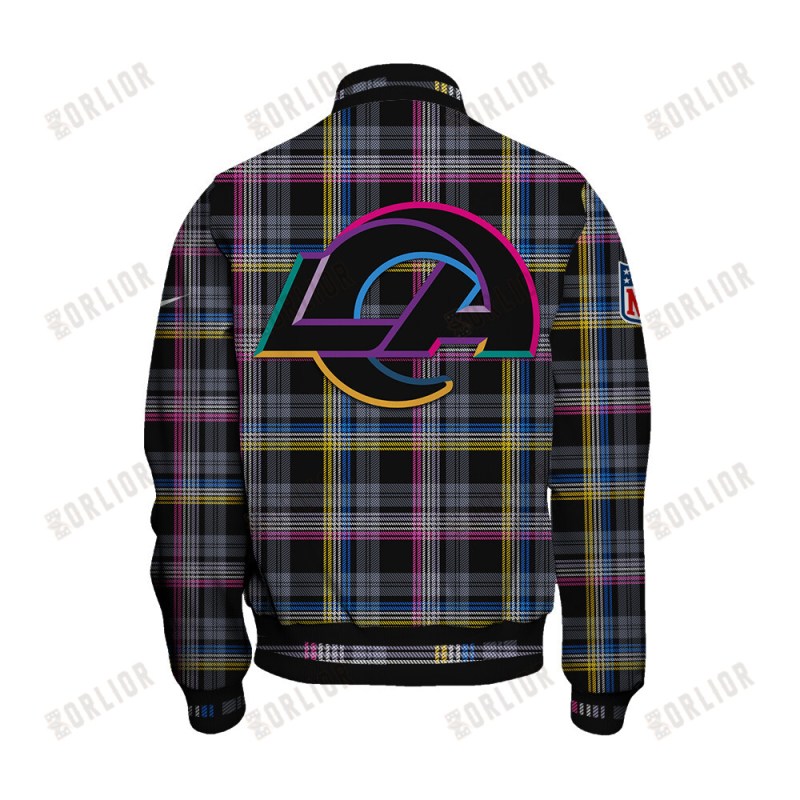 Los Angeles Rams varsity jacket details