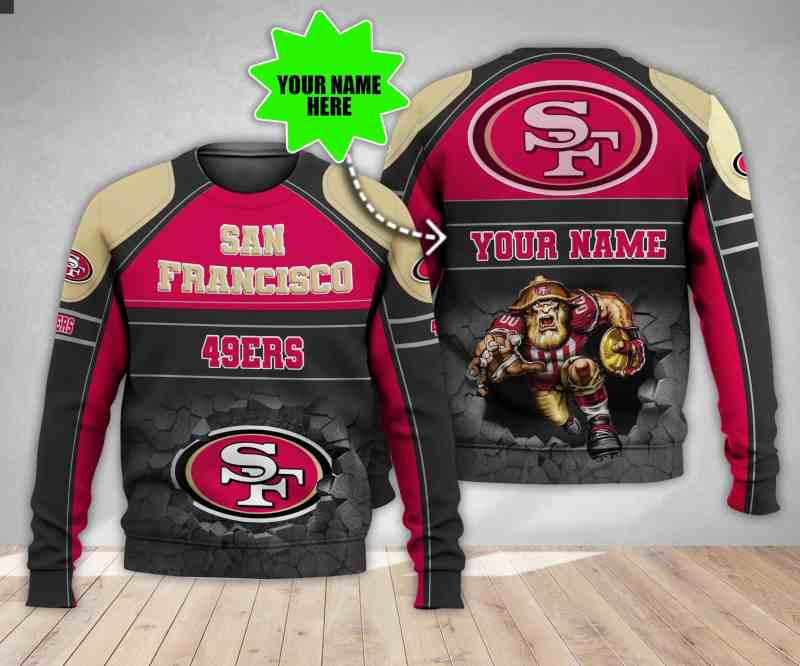 NFL San Francisco 49ers Personalized Sweater