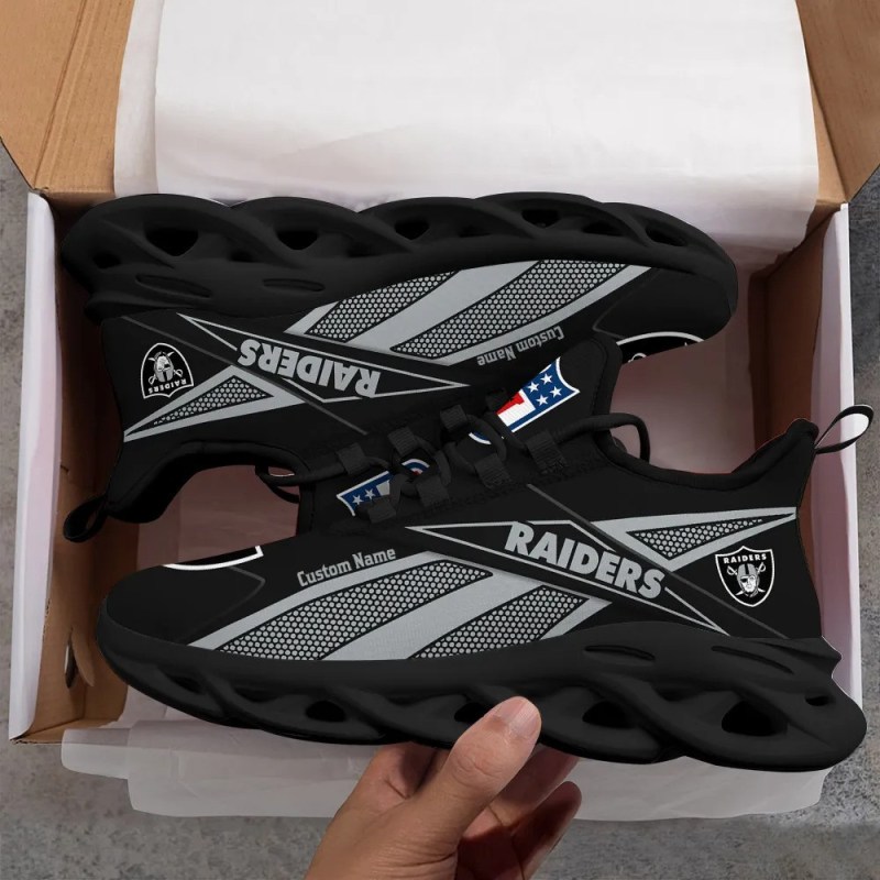 Las Vegas Raiders Personalized Yezy Running Sneakers