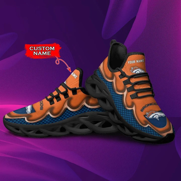 Denver Broncos Personalized Yezy Running Sneakers