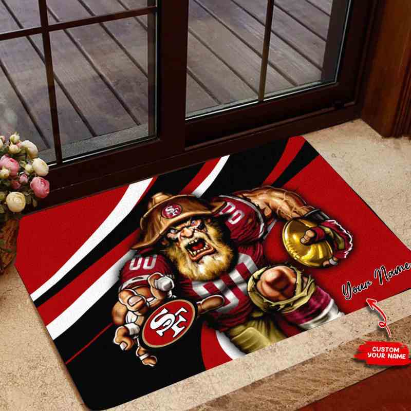 San Francisco 49ers Personalized Doormat