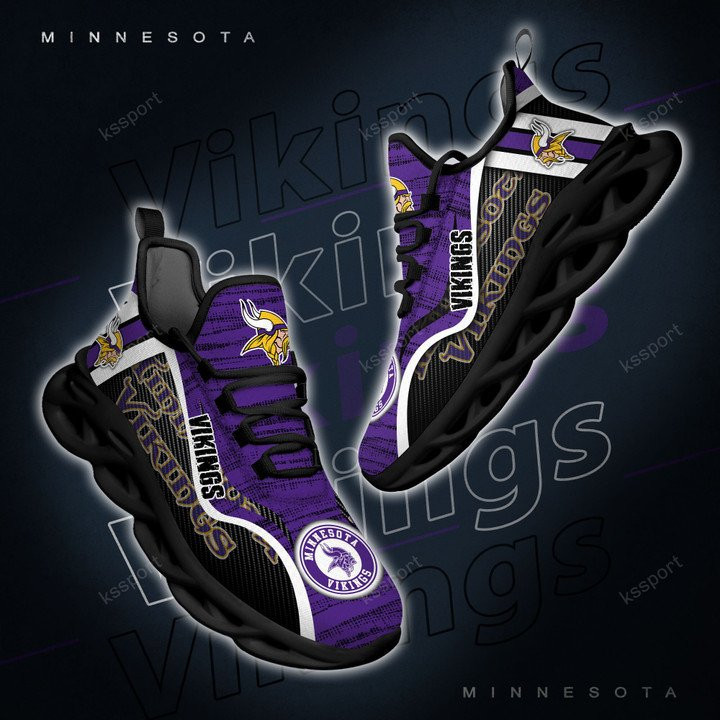 Minnesota Vikings Yezy Running Sneakers - Lifestyle Shot
