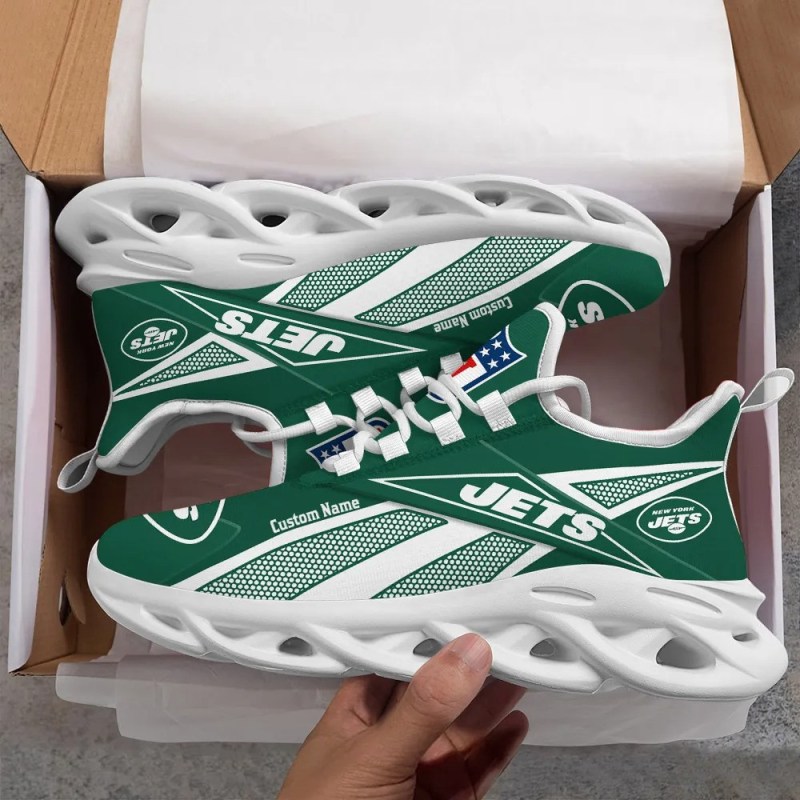 New York Jets Personalized Yezy Running Sneakers