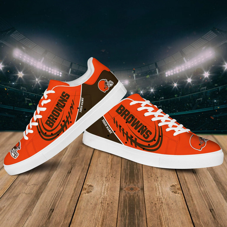 Cleveland Browns Custom Sneakers Side View
