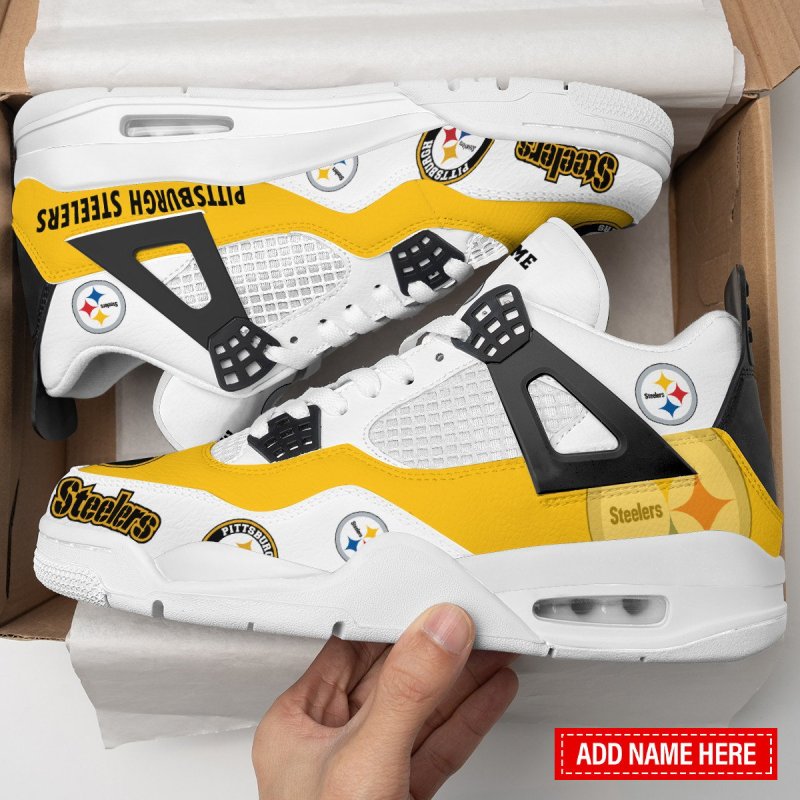 Pittsburgh Steelers AJ4 Sneakers 4