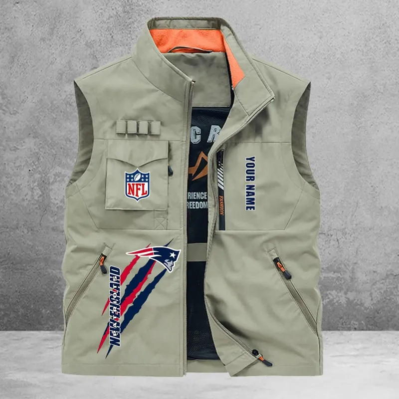 New England Patriots Vest On Model