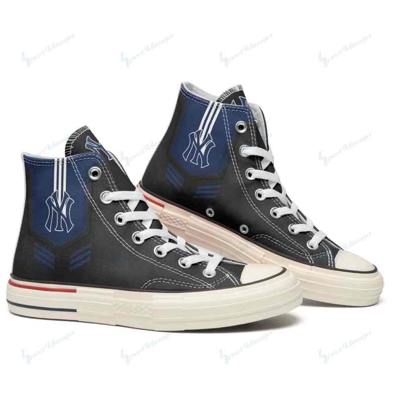 New York Yankees High Top Canvas Shoes 3