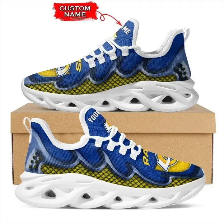 Los Angeles Rams Personalized Yezy Running Sneakers