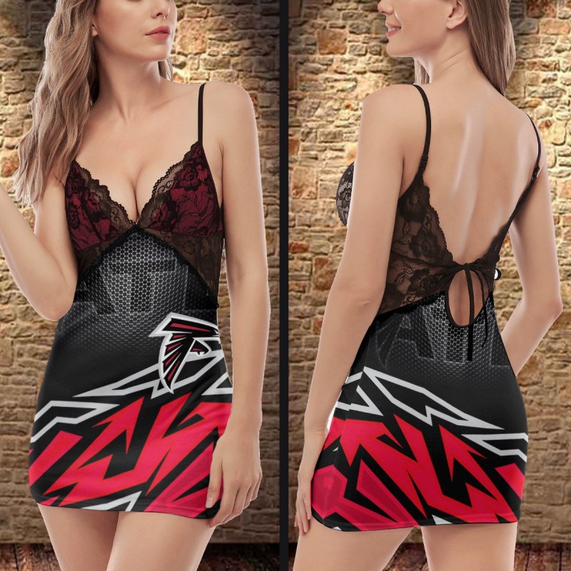 Atlanta Falcons Slip Dress Back