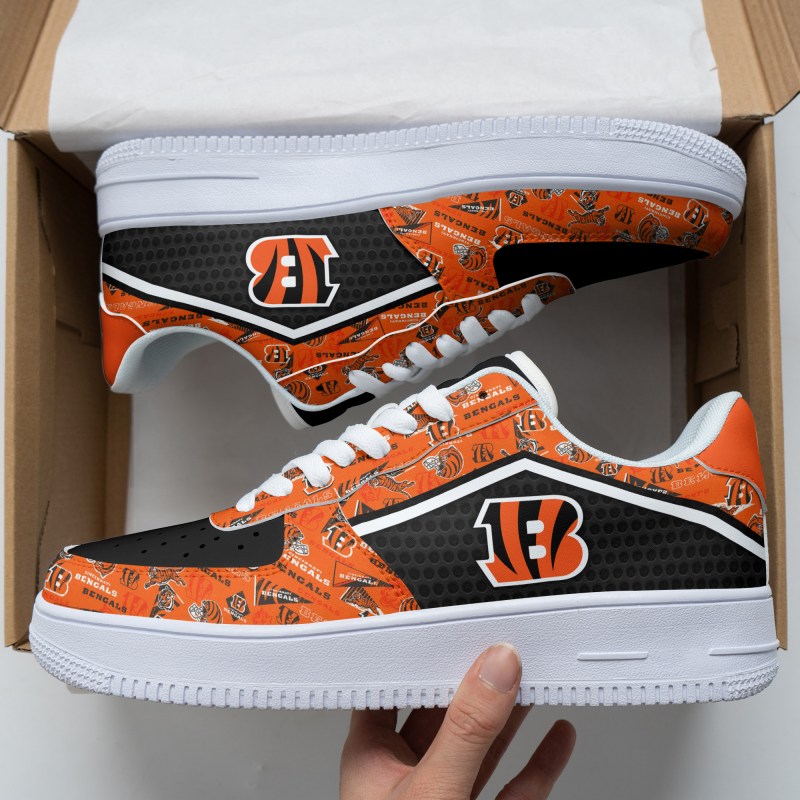 Cincinnati Bengals AF1 Sneaker Side View