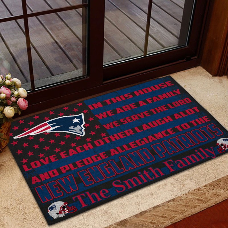 New England Patriots Personalized Doormat Image 3